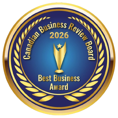 Canadian Business Review Board 2026 Best Business Award badge